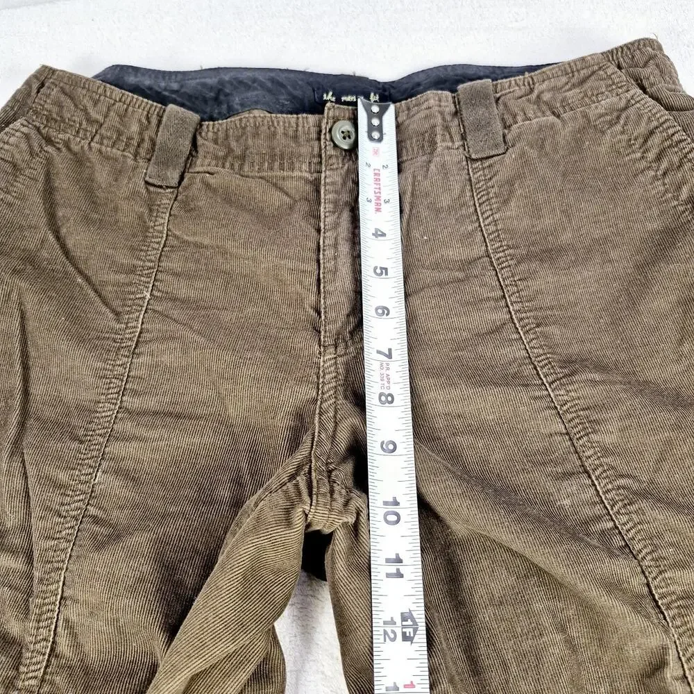 London Jean Women's Marisa Fit Corduroy Cargo Pants Brown Size 12